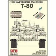  T-80 Tank Series Workable Track Links #RFM3025