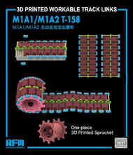 M1A1/M1A2 Abrams T-158 3D Printed Workable Track Set #RFM3037