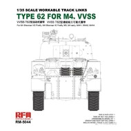  Rye Field Models  1/35 M4 Sherman Type 62 VVSS Workable Track Links Set RFM5044