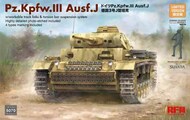  Rye Field Models  1/35 Pz.Kpfw III Ausf J Tank w/Workable Track Links & Movable Figure RFM5070