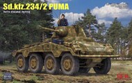  Rye Field Models  1/35 SdKfz 234/2 Puma Armored Vehicle w/Engine Parts RFM5110