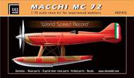  SBS Model  1/72 Macchi MC.72 'World Speed Record' SBSK7015