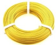 YELLOW 22-Gauge Single Strand Copper Plastic Coated Wire 32'/Roll #SVM1053