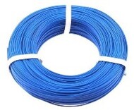BLUE 22-Gauge Single Strand Copper Plastic Coated Wire 32'/Roll #SVM1055