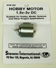 1.5 to 3v DC Small Electric Motor (Round Can) (for slower RPMs) #SVM260