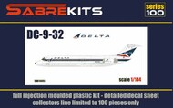  Sabre Kits  1/144 Douglas DC-9-30 Delta ex-Fly, new decals SBK14005