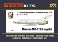  Sabre Kits  1/72 Mikoyan MiG-21U Mongol-A ex-Bilek SBK7019