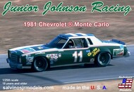  Salvinos Jr Models  1/24 Junior Johnson Racing Darrell Waltrip #11 Chevrolet Monte Carlo 1981 Race Car SJM19811