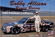  Salvinos Jr Models  1/25 Ranier Racing Bobby Allison #28 1981 Pontiac LeMans Race Car SJM19814