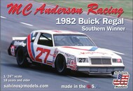  Salvinos Jr Models  1/25 MC Anderson Racing Cale Yarborough #27 1982 Buick Regal Southern Winner Race Car SJM19821