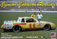  Salvinos Jr Models  1/25 Junior Johnson Racing Darrell Waltrip #11 1983 Chevrolet Monte Carlo Race Car SJM19833
