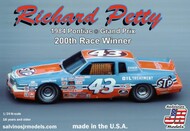 Richard Petty #43 1984 Pontiac Grand Prix 200th Winner Race Car #SJM19841
