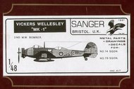  Sanger  1/48 Vickers Wellesley Mk.I SAN4845