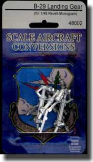  Scale Aircraft Conversions  1/48 B-29 Superfortress Landing Gear (Mon/Rev) SCV48002
