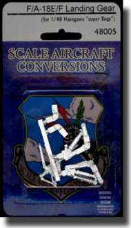  Scale Aircraft Conversions  1/48 F/A-18E/F Hornet Landing Gear (for Hasegawa Kit) SCV48005