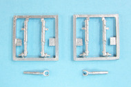  Scale Aircraft Conversions  1/48 Spitfire Mk.IXc (Early/Late) Landing Gear [2 sets] (for Eduard Kit) SCV48357