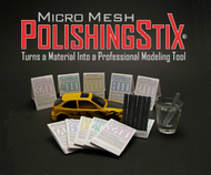  Scale Motorsport  NoScale Micro Mesh Polishing Stix Set (5 Sets/pk) (6pc/pk Different Grits) SMO1107