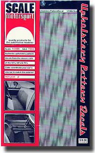  Scale Motorsport  1/24 '62 Upholstery Plaid Patterns SMO1962