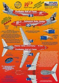  Skyline Models  1/144 Boeing 737-300 WP Western Pacific N375TA ProRodeo Hall of Fame/Professional Rodeo Cowboys, includes photo etch parts.Designed to fit Skyline kit SKY4403A SKY14039
