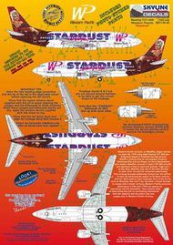 Boeing 737-300 WP Western Pacific N950WP Stardust Las Vegas, includes photo etch parts. Designed to fit Skyline kit SKY4403A #SKY14040