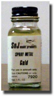 SnJ Model Products  NoScale Gold Spray Enamel SNJ7920