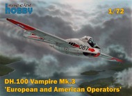  Special Hobby Kits  1/72 de Havilland DH.100 Vampire Mk.3 European and American Users SHY72453