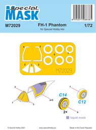 McDonnell FH-1 Phantom canopy and wheels paint mask #SHYM72029
