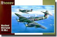  Special Hobby Kits  1/72 Westland Whirlwind FB Mk.I Fighter Bomber SHY72201