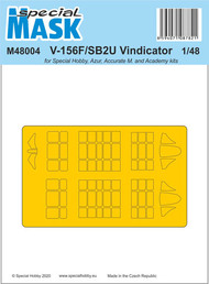  Special Hobby Kits  1/48 V-156F/SB2U Vindicator Mask SHYM48004