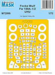 Focke-Wulf Fw.189A-1/2 UHU canopy frame paint mask #SHYM72069