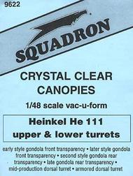  Squadron Products  1/48 Heinkel He.111 Upper/Lower Canopy DEEP-SALE SQT9622