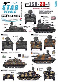  Star Decals  1/35 ZSU-23-4. Middle East and Arabic wars. SRD35C1032