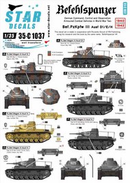  Star Decals  1/35 Befehlspanzer. Bef Pz.Kpfw. III Ausf.D1/Ausf.E/Ausf.H. SRD35C1037
