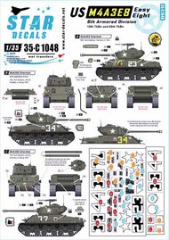 U.S. M4A3E8 Easy Eight. 6th Armored Division M4A3E8 HVSS Sherman OUT OF STOCK IN US, HIGHER PRICED SOURCED IN EUROPE #SRD35C1048