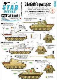 Star Decals  1/35 Befehlspanzer # 5. Bef.Pz.Kpfw. Panther Ausf D and A OUT OF STOCK IN US, HIGHER PRICED SOURCED IN EUROPE SRD35C1061