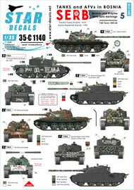  Star Decals  1/35 Tanks & AFVs in Bosnia # 5. Serbian T-55A tanks OUT OF STOCK IN US, HIGHER PRICED SOURCED IN EUROPE SRD35C1140