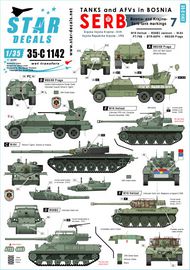  Star Decals  1/35 Tanks & AFVs in Bosnia # 7. Serbian M84, Hellcat, M36B2, M53/59 Praga, PT-76, BTR-50PK SRD35C1142