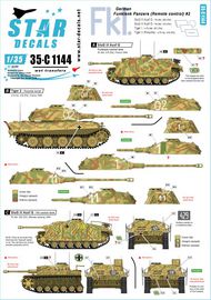  Star Decals  1/35 German Funklenk (Fkl) tanks # 2. Remote controlled units, Tiger I, T2 and StuG III Ausf G SRD35C1144