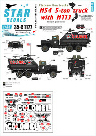  Star Decals  1/35 Vietnam Gun Trucks # 2. 'The COLONEL' SRD35C1177