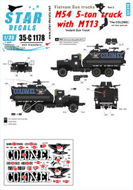  Star Decals  1/35 Vietnam Gun Trucks # 3. 'The COLONEL' SRD35C1178