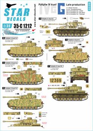  Star Decals  1/35 Pz.Kpfw.IV Ausf.G - Late production SRD35C1212