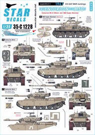  Star Decals  1/35 Israeli AFVs # 11. Centurion and M50 Super Sherman OUT OF STOCK IN US, HIGHER PRICED SOURCED IN EUROPE SRD35C1228