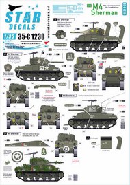  Star Decals  1/35 US M4 Sherman. 75th-D-Day-Special. Normandy and France in 1944 SRD35C1230