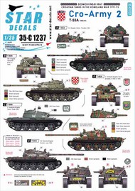  Star Decals  1/35 CRO-ARMY # 2. Domovinski Rat / Homeland War 1991-95 SRD35C1237