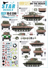  Star Decals  1/35 British Shermans on the beach.75th D-Day Special SRD35C1246