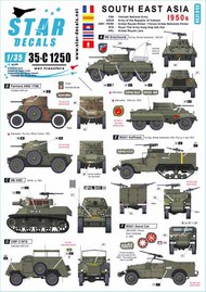  Star Decals  1/35 South East Asia 1950s.Tanks and AFVs in Vietnam (VNA and ARVN) SRD35C1250