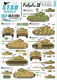  Star Decals  1/35 Panzer Pz.Kpfw.IV Ausf.H & J Normandy & France 1944 Part 1 SRD35C1261