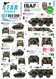  Star Decals  1/35 Afghanistan Peacekeepers - ISAF #2 Germany GECON SRD35C1268