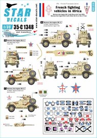  Star Decals  1/35 French fighting vehicles in Africa # 1 SRD35C1348