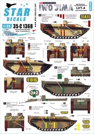  Star Decals  1/35 US Pacific Battles: Iwo Jima LVT-4 Amtracks OUT OF STOCK IN US, HIGHER PRICED SOURCED IN EUROPE SRD35C1368